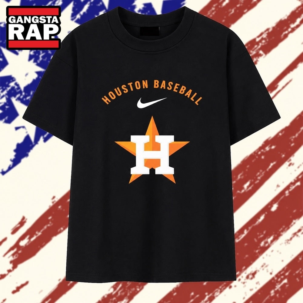 Houston Astros baseball star logo T Shirt