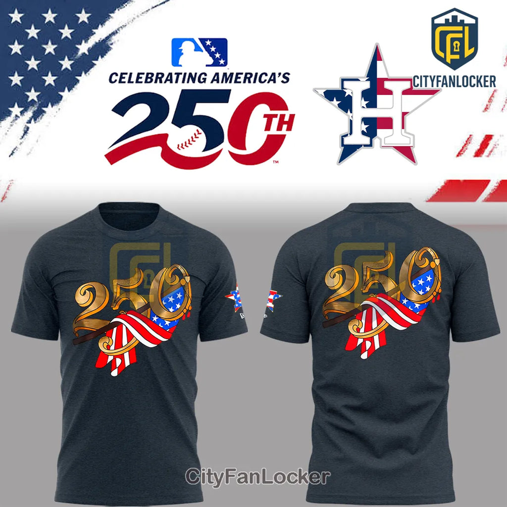 Houston Astros Celebrating America 250th Anniversary Pullover Hoodie