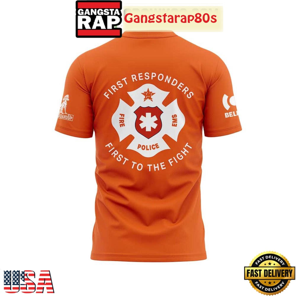 Houston Astros First Responders Day All Over Print T Shirt