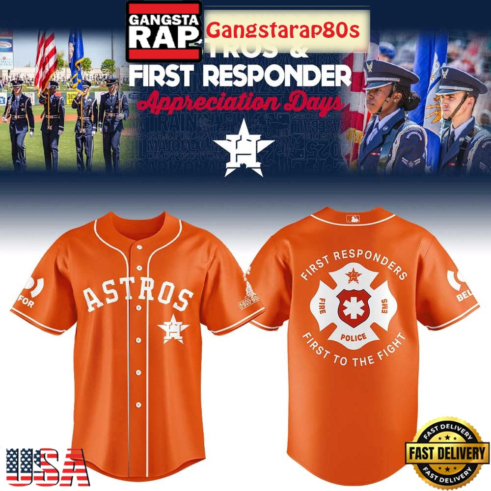 Houston Astros First Responders Day Baseball Jersey Shirt