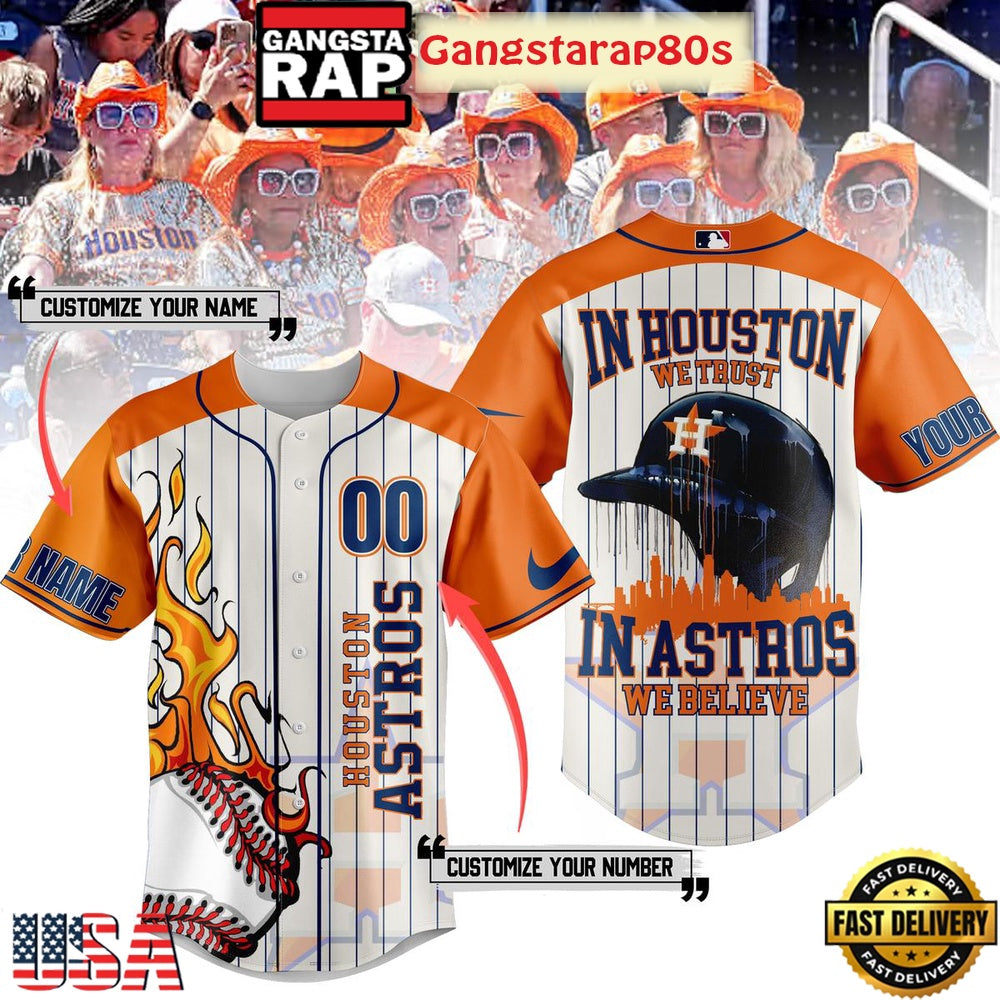 Houston Astros In Houston We Trust In Astros We Believe Baseball Jersey Shirt