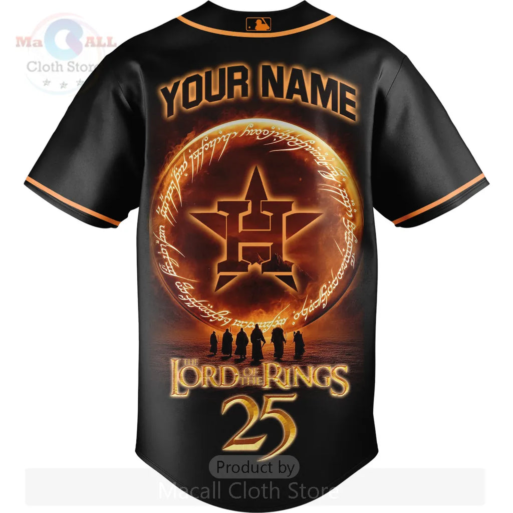 Houston Astros Lord of the Rings 25th Anniversary Custom Baseball Jersey