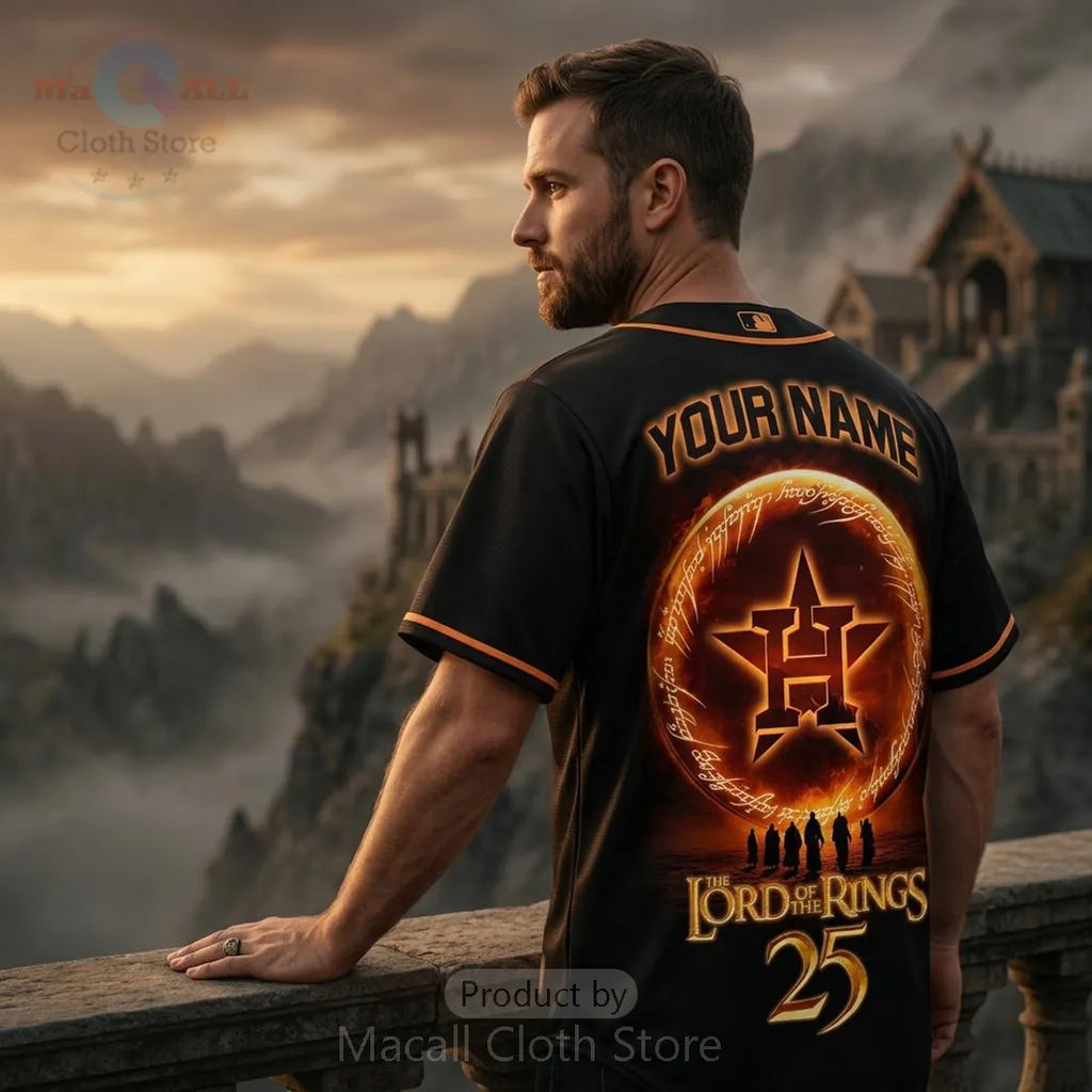 Houston Astros Lord of the Rings 25th Anniversary Custom Baseball Jersey