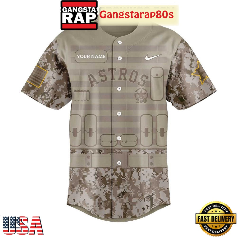 Houston Astros Military Appreciation 250th Anniversary 2025 Baseball Jersey