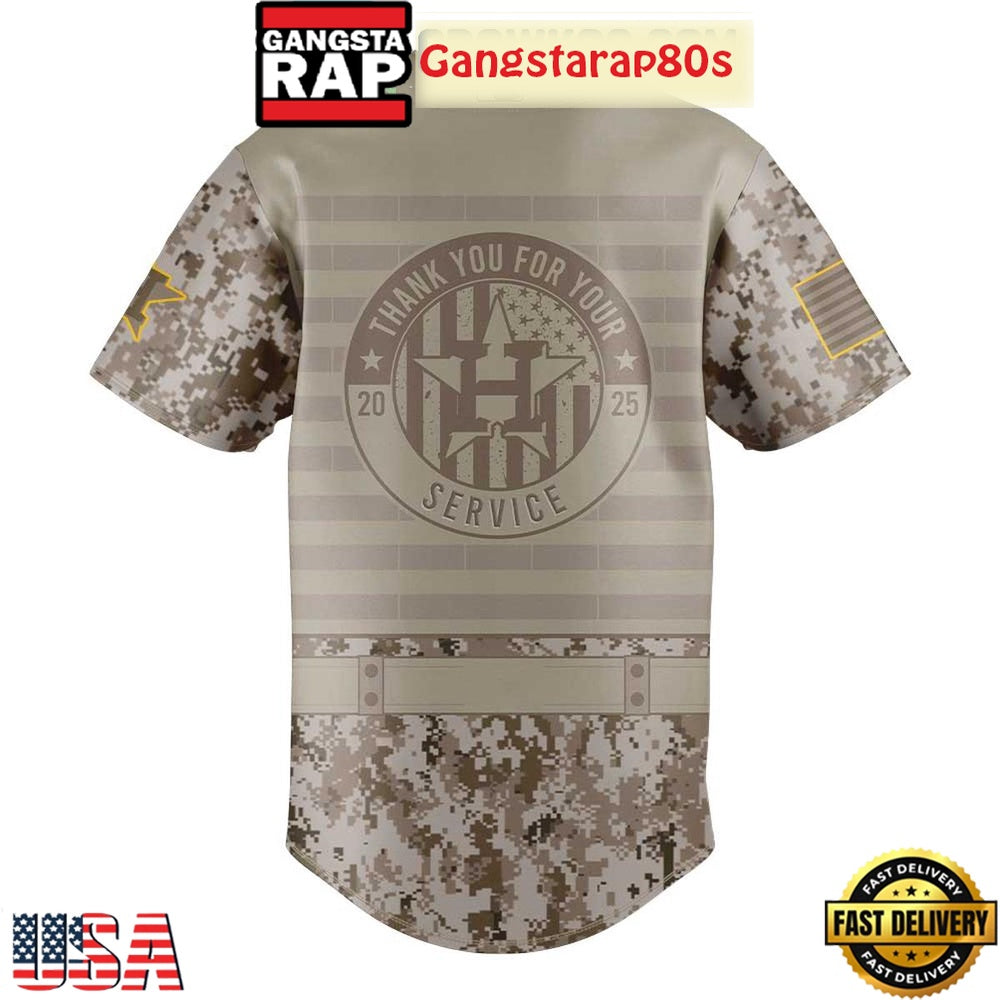 Houston Astros Military Appreciation 250th Anniversary 2025 Baseball Jersey
