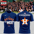Houston Astros Navy 2026 AL West Division Champions Limited Edition 3D Shirt