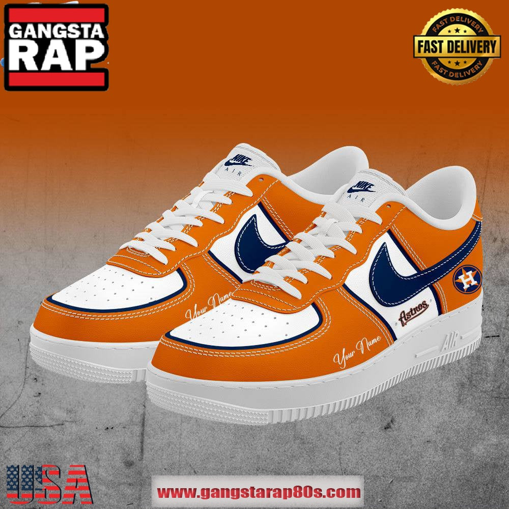 Houston Astros Relentless Limited Edition Air Force 1 Running Sneakers Shoes