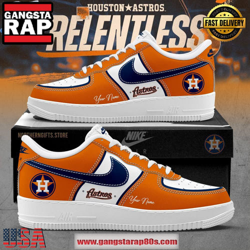 Houston Astros Relentless Limited Edition Air Force 1 Running Sneakers Shoes