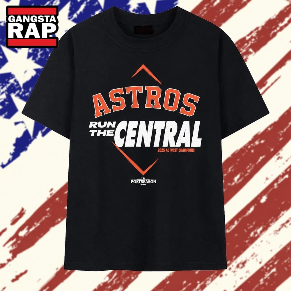 Houston Astros Run the Central 2026 AL West Champions Postseason T Shirt