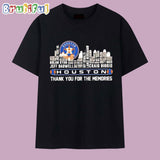 Houston Astros Skyline City Players Name Thank You For The Memories T Shirt
