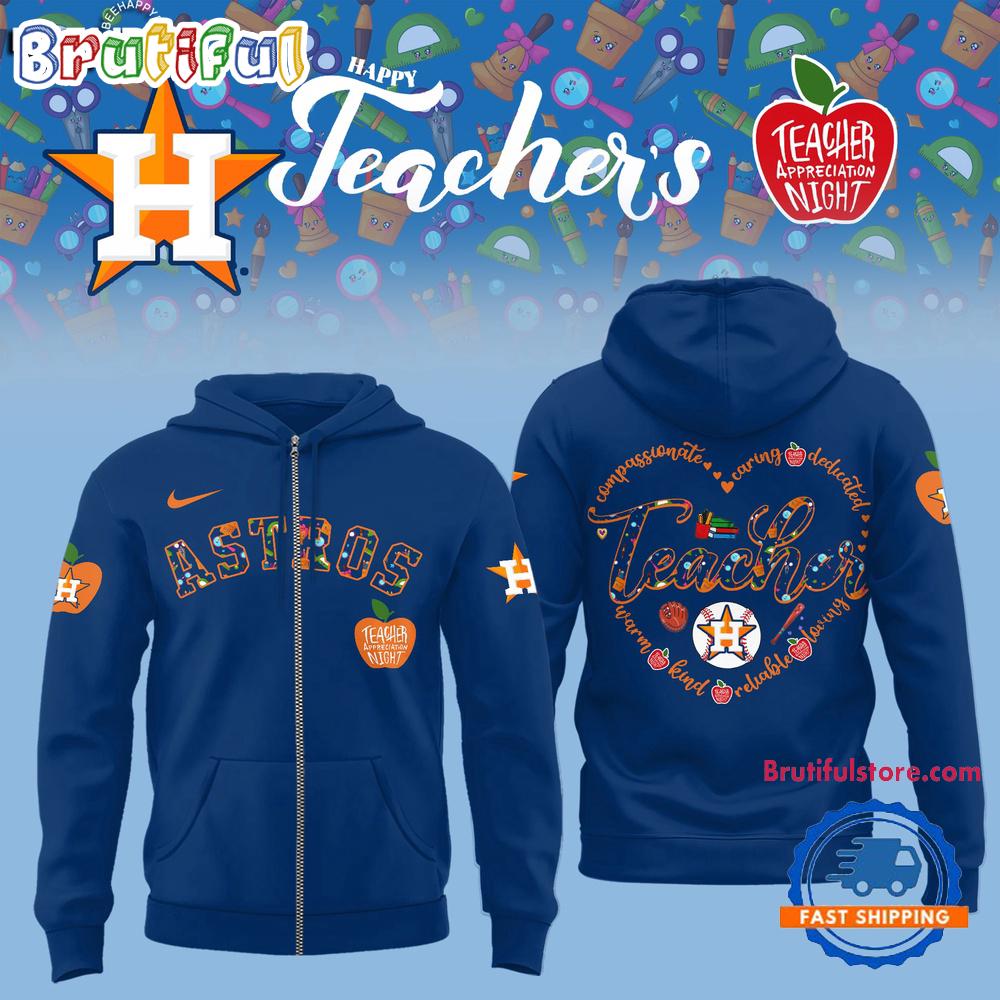 Houston Astros TEACHER APPRECIATION NIGHT 2025 Limited Zipper Hoodie