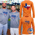 Houston Astros Together for Texas 2025 Orange Long Sleeve Shirt