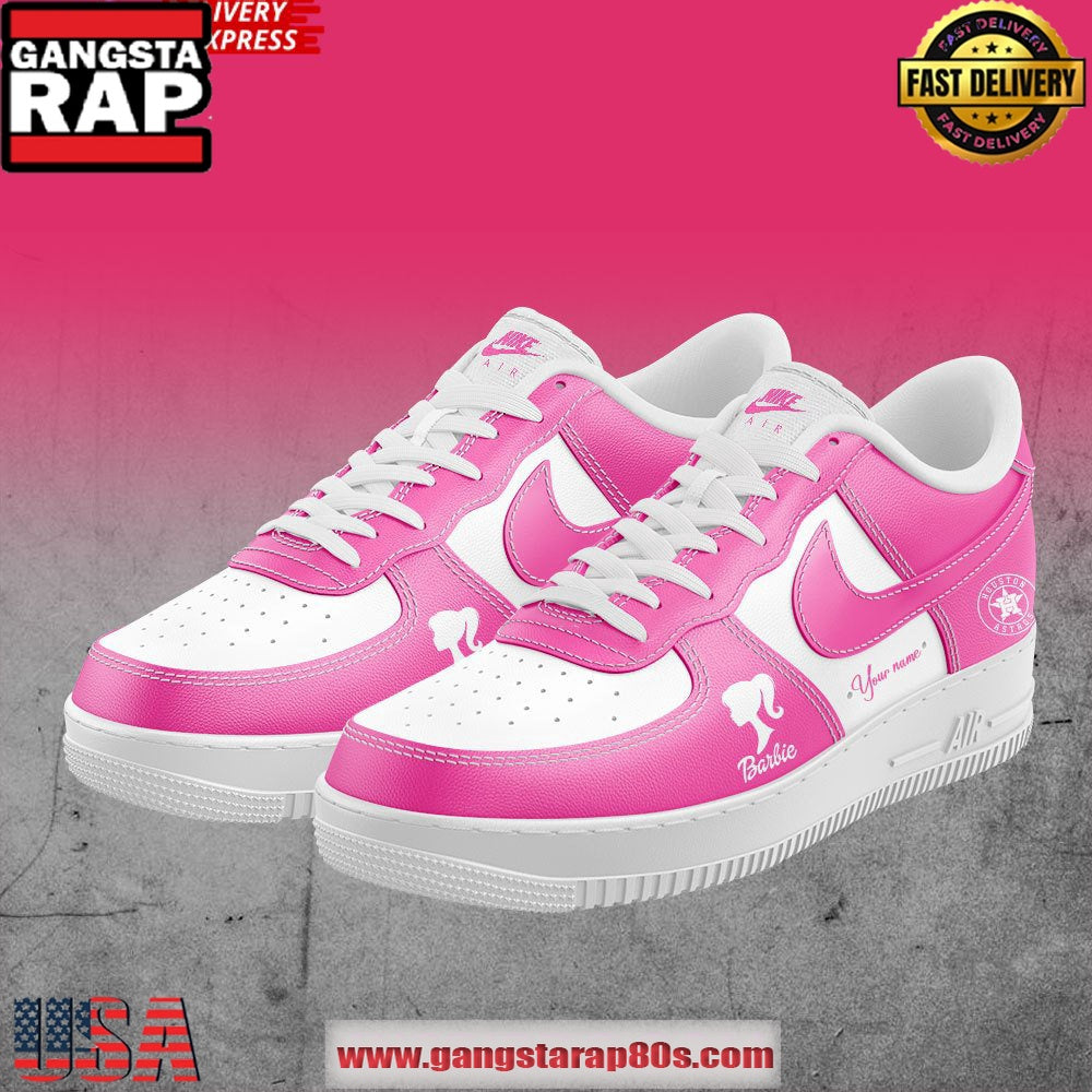 Houston Astros x Barbie Night Game Air Force 1 Sneakers Shoes