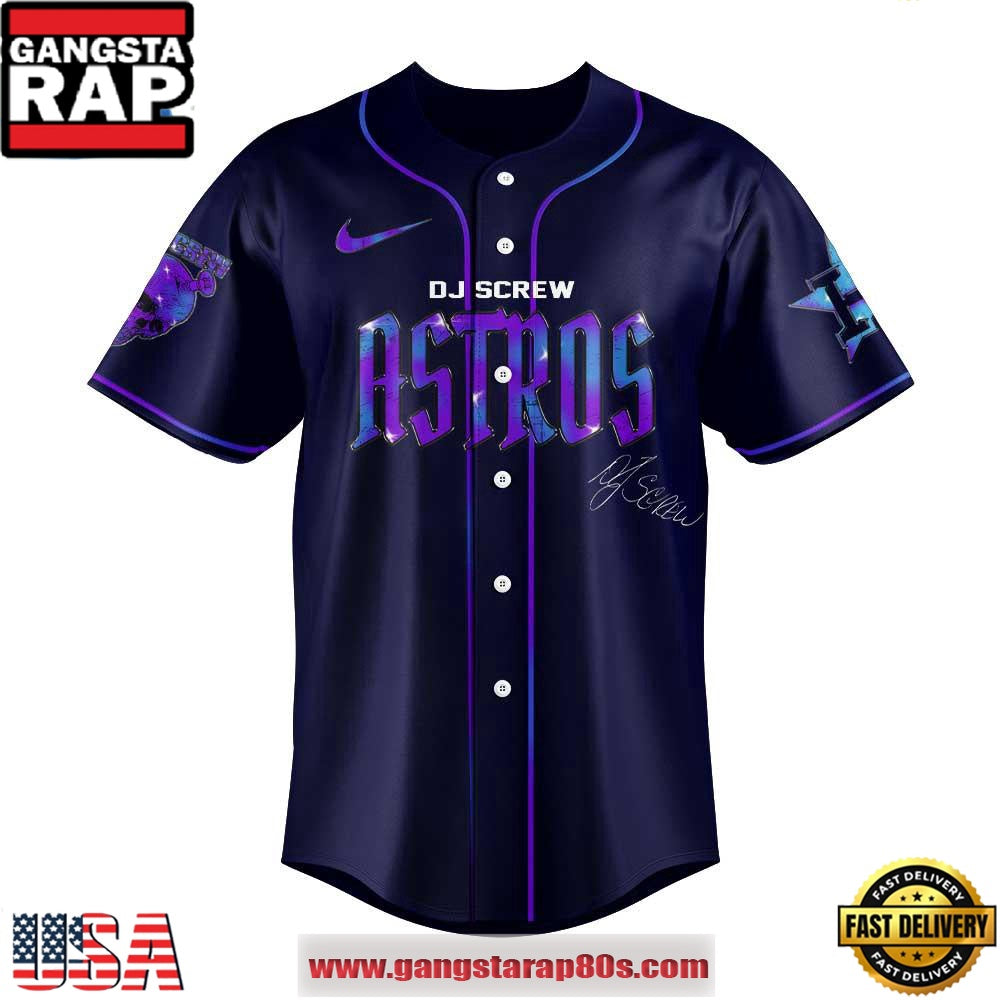 Houston Astros x DJ Screw Honor All-Time Limited Edition Baseball Jersey Shirt