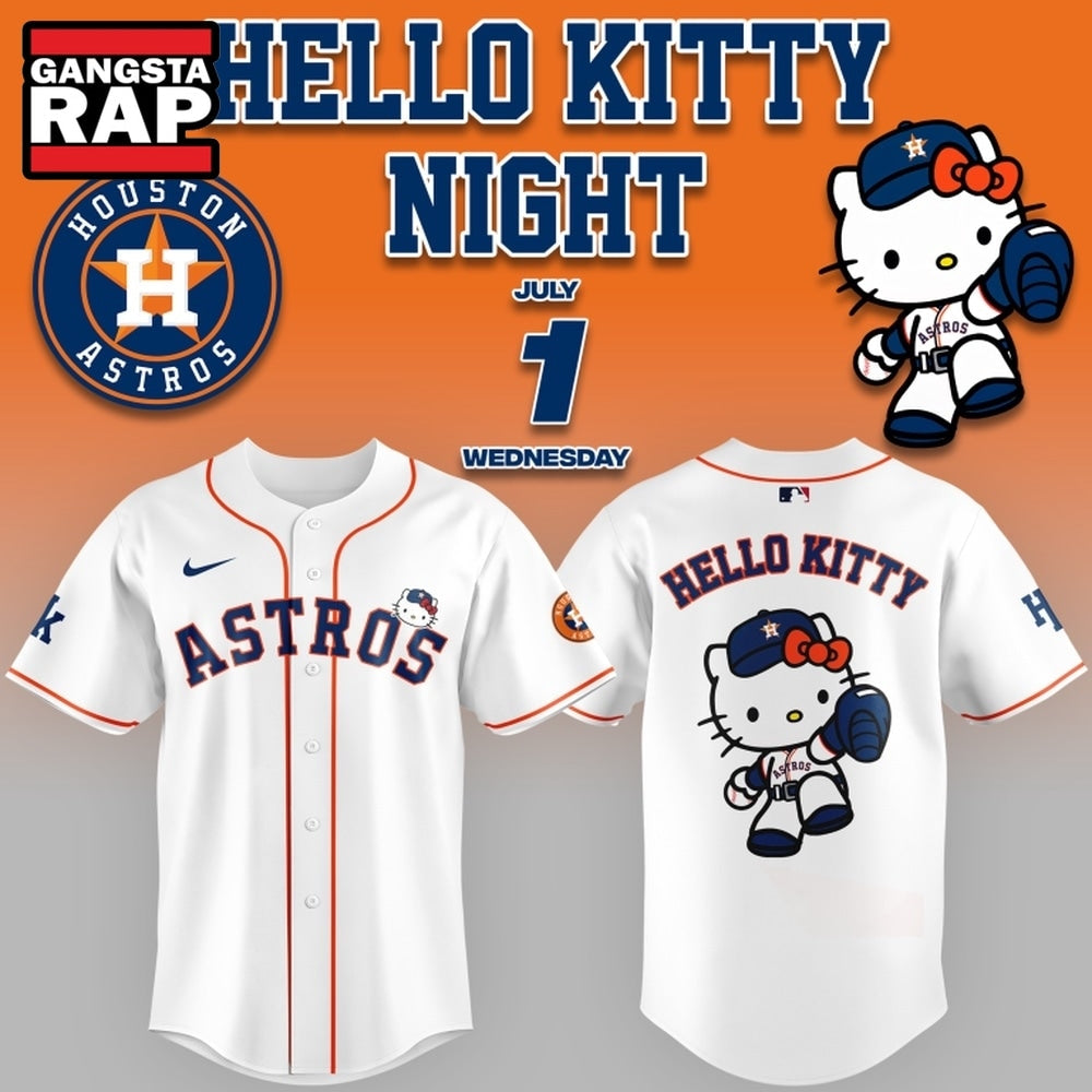 Houston Astros x Hello Kitty Night 2026 Jersey Shirt