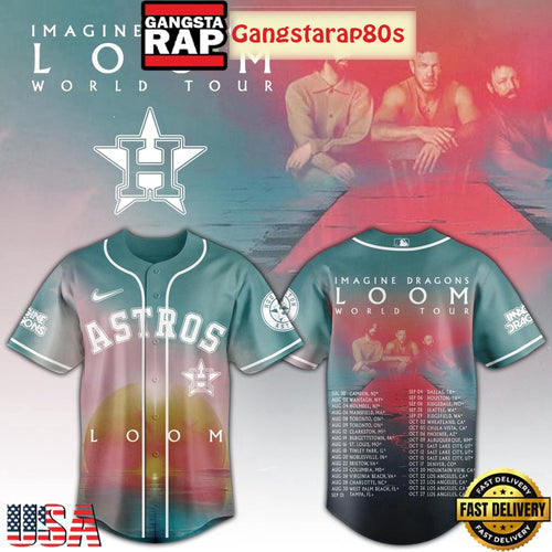 Houston Astros x Imagine Dragons Loom World Tour 2025 Baseball Jersey