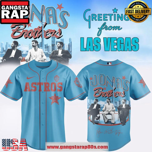 Houston Astros x Jonas Brothers Greetings From Las Vegas Tour 2026 Baseball Jersey