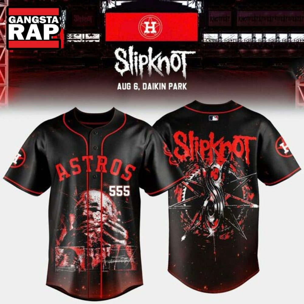 Houston Astros x Slipknot Stadium Tour Special Edition Jersey Shirt