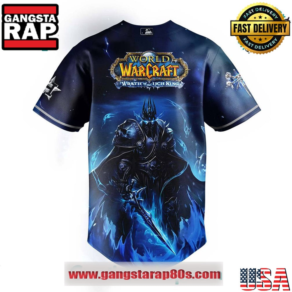 Houston Astros x Warcraft Wrath of the Lich King Baseball Jersey Shirt