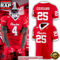 Houston Cougars 2025 New Red Uniform Custom Football Jersey
