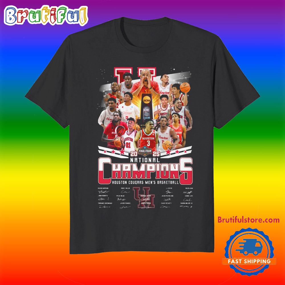 Houston Cougars Men’s Basketball 2025 Final Four Champions Signature T Shirt