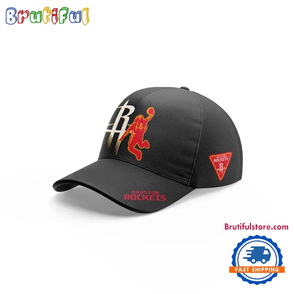 Houston Rockets NBA 2026 New Logo Black Classic Cap