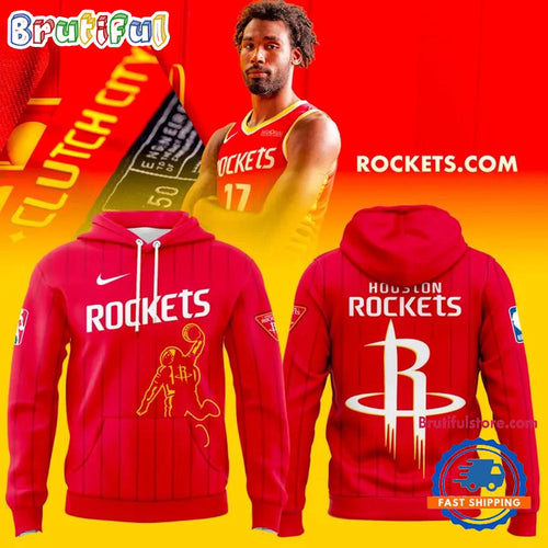 Houston Rockets NBA 2026 New Logo Red Hoodie T-Shirt