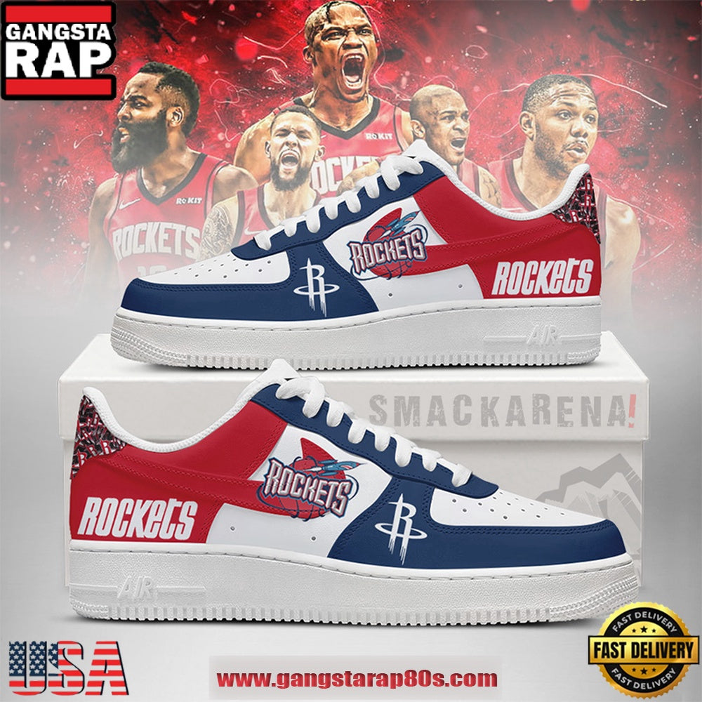 Houston Rockets NBA New 2026 Version Air Force 1 Sneakers Football Fan Shoes