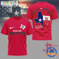 Houston Rockets Texas Strong 2025 Red 3D Shirt