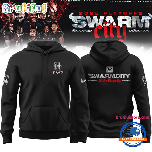 Houston Texans 2025 NFL Playoffs SWARM City Special Edition Hoodie Shirt
