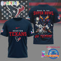 Houston Texans 2026 NFL Road To Super Bowl Special New 3D Shirt