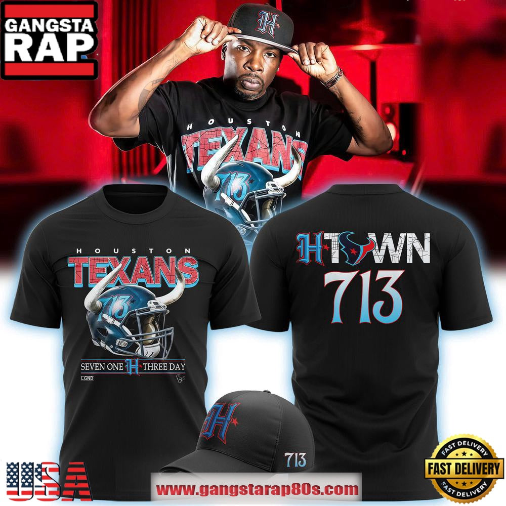 Houston Texans 713 Limited Edition Black Unisex T Shirt