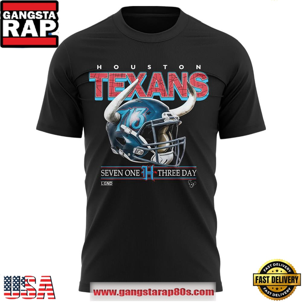 Houston Texans 713 Limited Edition Black Unisex T Shirt