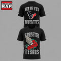 Houston Texans Dia de los Muertos 2026 Black T Shirt