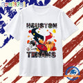 Houston Texans Football Autumn Fall Pumpkin Graphic T Shirt