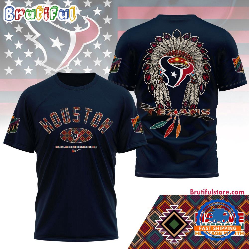 Houston Texans Native American Heritage Month 3D Shirt