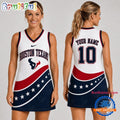 Houston Texans NFL Bold Team Pride Women Basketball Jersey Dress