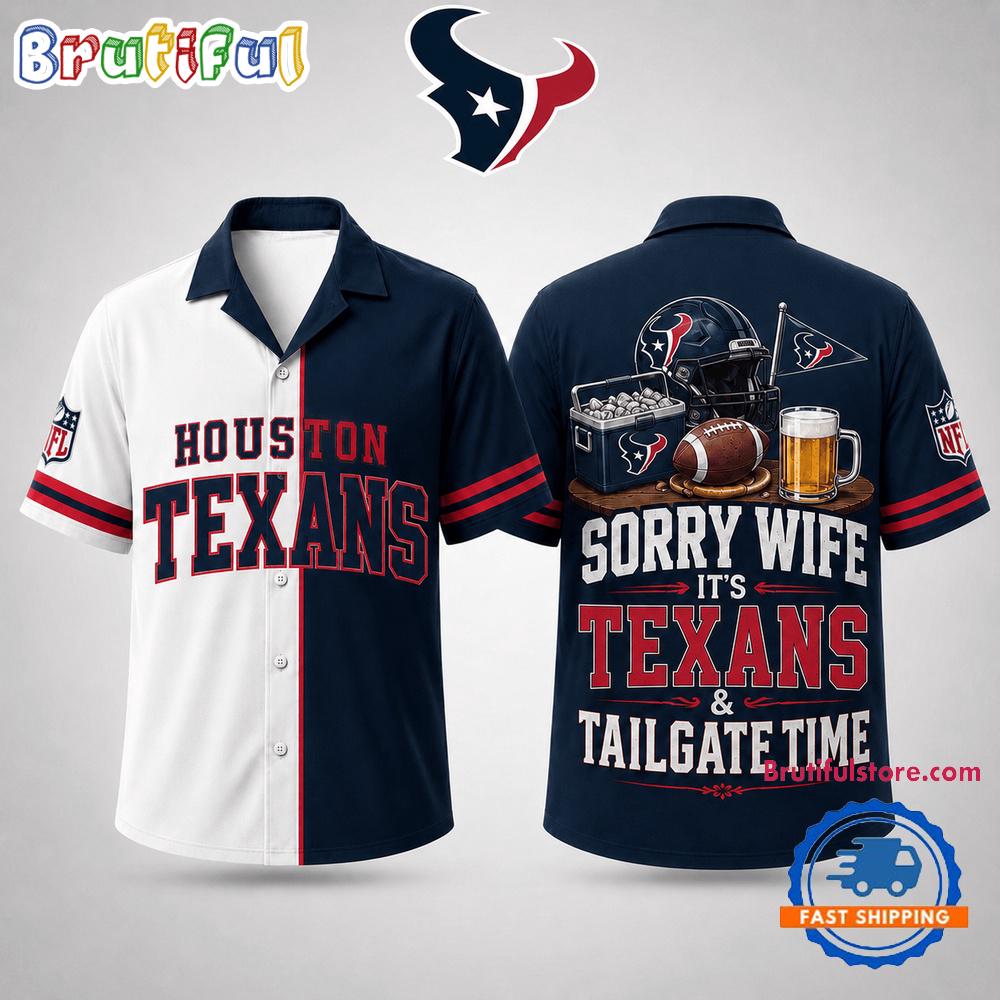 Houston Texans NFL Funny Football Fan Hawaiian Shirt