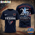 Houston Texans NFL Honoring 25 Years Remembering September 11 T Shirt