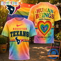 Houston Texans NFL Pride Human Being Color May Vary 3D T Shirt