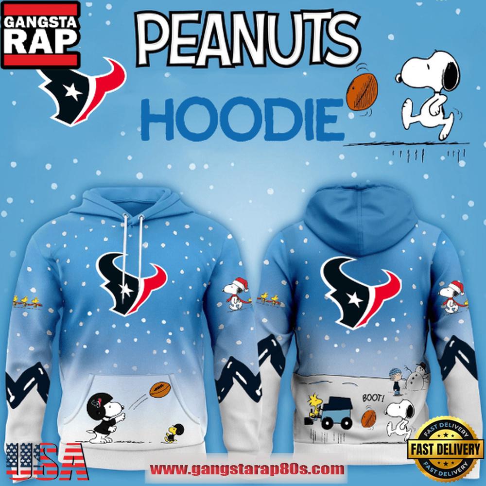 Houston Texans NFL x Peanuts Christmas Unisex Hoodie