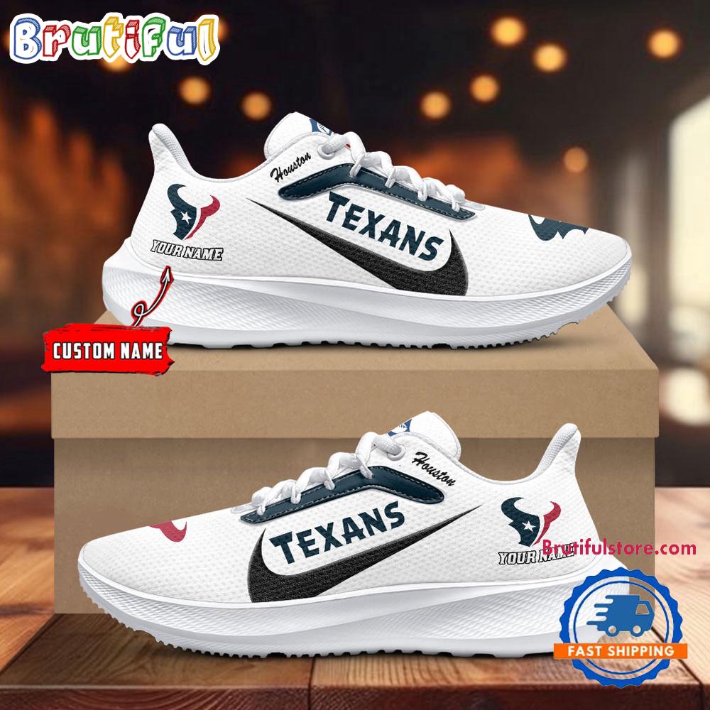Houston Texans Personalized Lightweight Patch Decor Running Shoes Sneaker