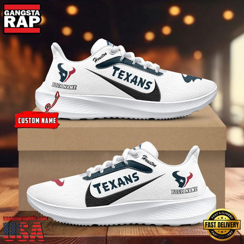Custom Name Houston Texans New Design Air Force 1 Shoes Running Sneakers