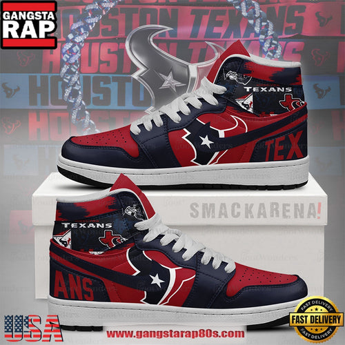 Houston Texans Trending Football Sneakers NFL Air Jordan 1 Shoes