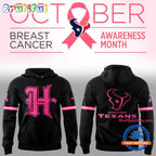 Houston Texans x Breast Cancer Awareness Design New Hoodie T-Shirt