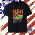 Houston Texas Baseball Player Skeleton Art T Shirt