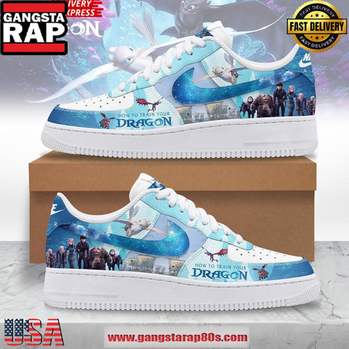 How to Train Your Dragon Limited Edition Air Force 1 Running Sneakers Shoes