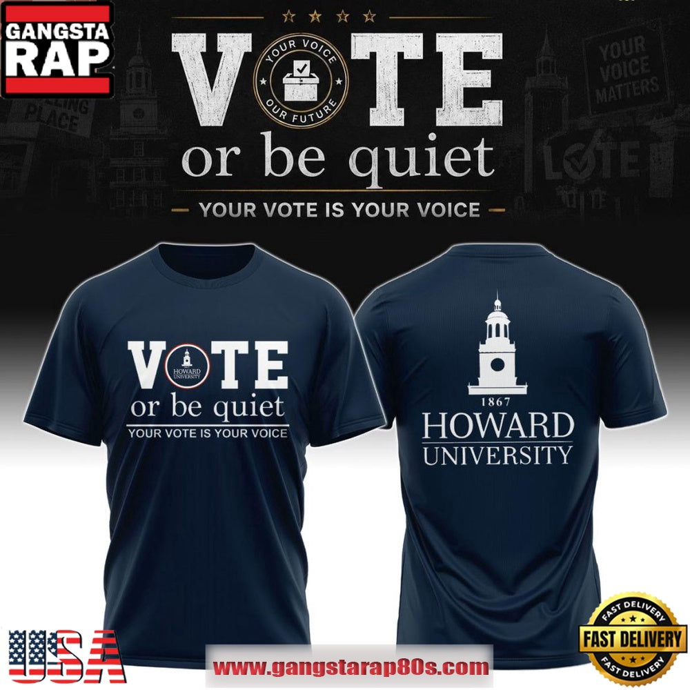 Howard University Your Vote Is Your Voice 2026 Unisex T-Shirt