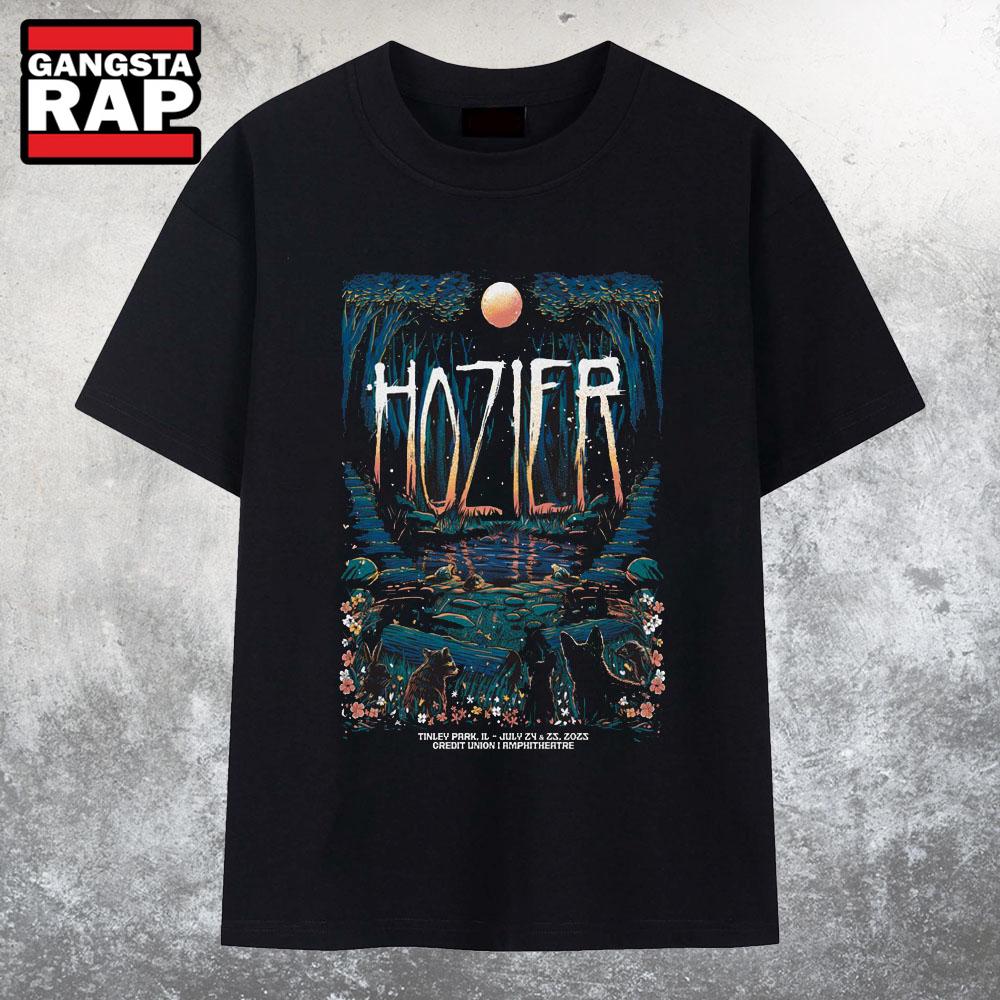 Hozier Jul 24-25 2025 Credit Union 1 Amphitheatre In Tinley Park IL T Shirt