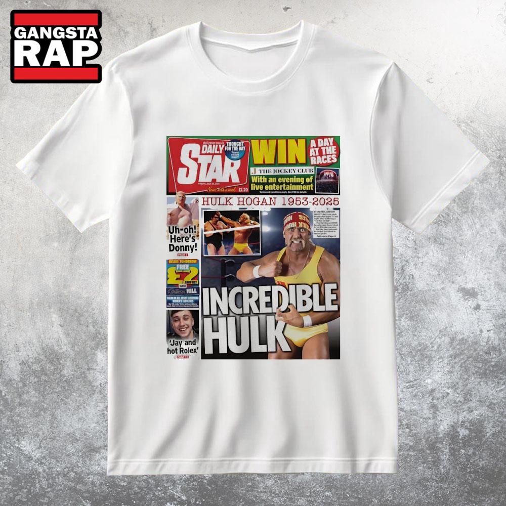 Hulk Hogan 1953-2025 Incredible Hulk T Shirt